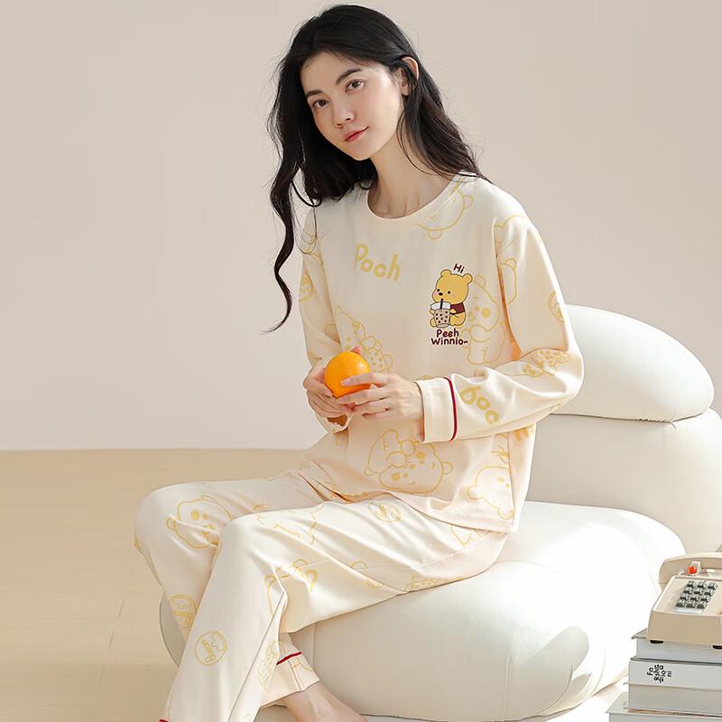 Women s Pure Cotton Long Sleeve Pajama  Lounge Set XL