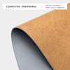 Anti-Slip Laminated Cork Desk Blotter, Premium PU Leather Large Mouse Pad for Office Laptop Desk Protection