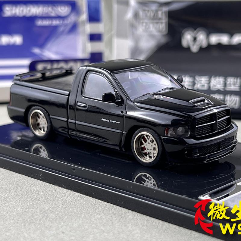 Shoom 1/64 RAM SRT10 Pickup Bearing Wheel Alloy Motor Vehicle Diecast Models Car Toys Collection Boy's Gifts