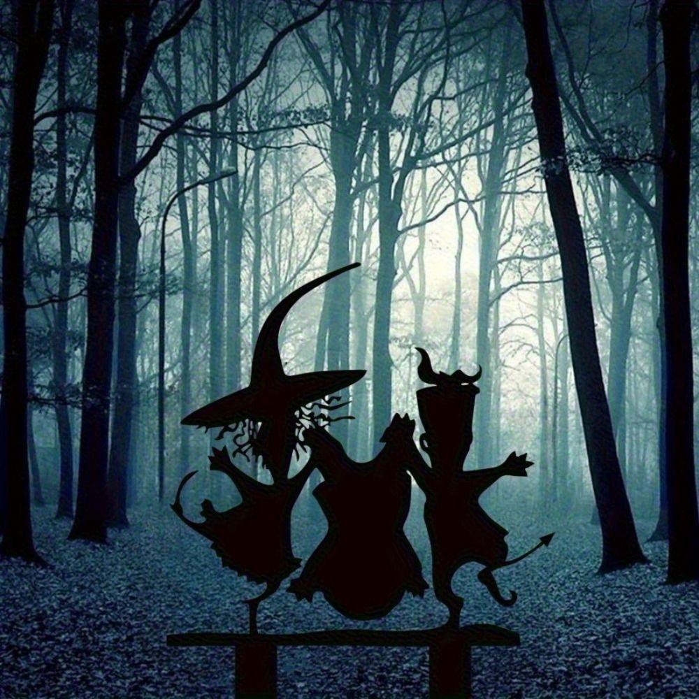 Хэллоуин Призрак Металлическая Садовая Статуя Готический Уличный Декор