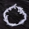 Glow White Feather Luminous Garland New Year Women Hairband Elegant LED Feather Headband  Party