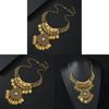 Ethnic Style Coin Pendant Necklace With Tassels For Party Wear Womens Jewelry
