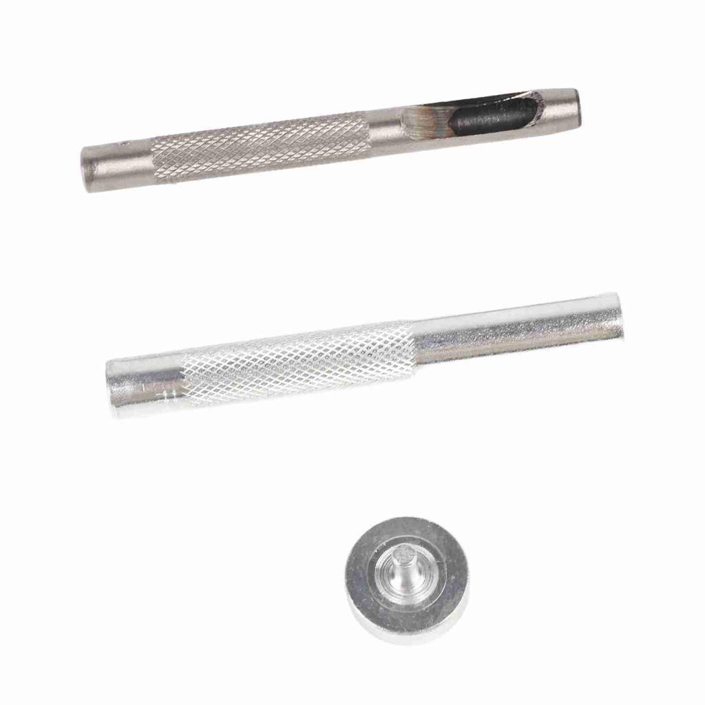 100 Sets Grommet Kit with Eyelets Washers 0.236 Inch 3PCS Installation Tools Silver Metal Grommets for Fabric Leather