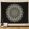Bright Mandala Theme Digital Printing Polyester Wall Hanging Tapestry Decorative Living Room Bedrooms Office Background Gift