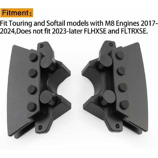 Engine Spark Plug Decorative Cover Compatible with Harley M8 Touring Road King Street Glide Special Road Electra Glide Ultra Limited 17-2023(Matte