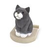 Amplimle Smartphone and Glasses Stand Wooden Desktop Organizer Cat Animal Natural Wood Fika