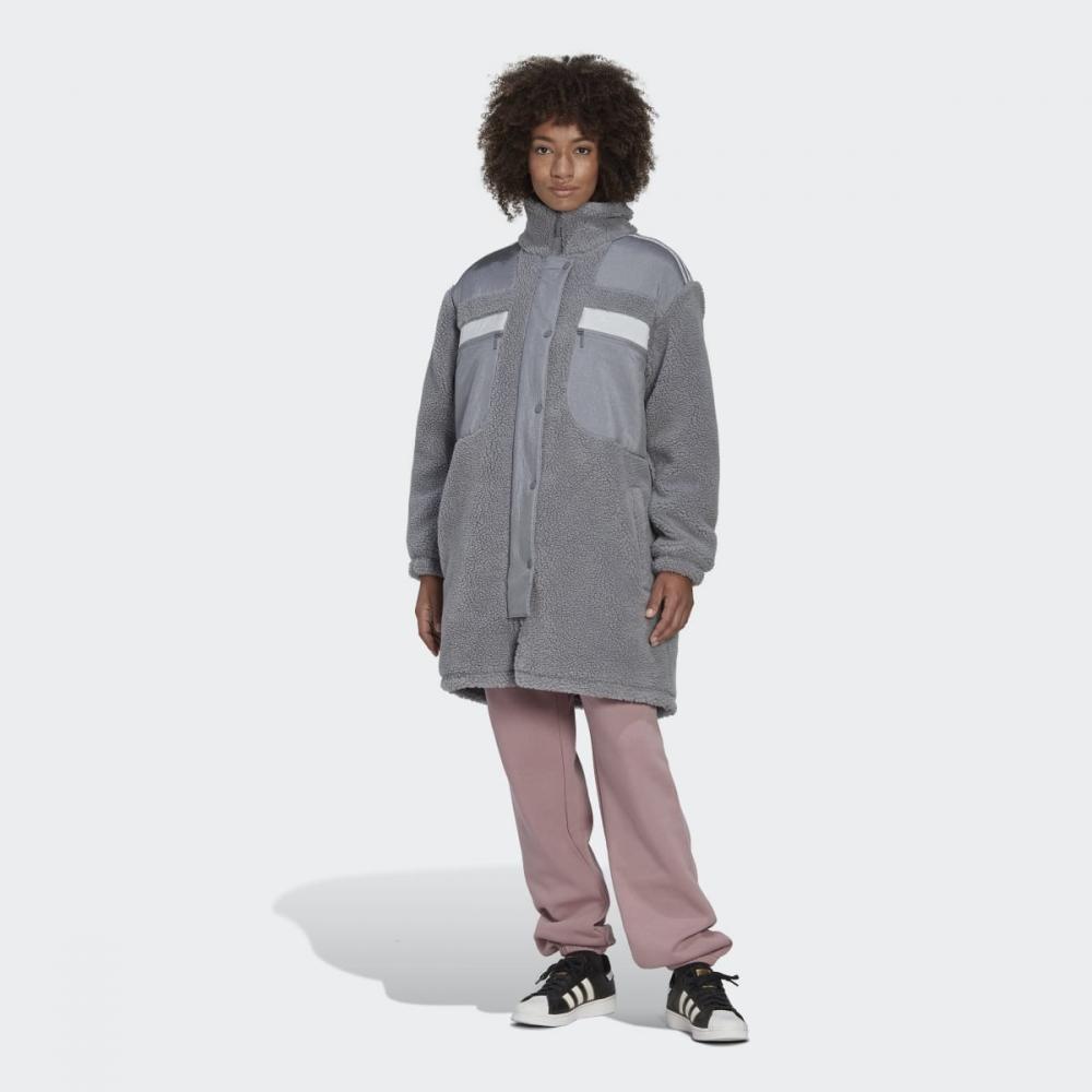 

Куртка Adidas Sherpa СЕРАЯ
