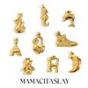 MamacitaSlay Creative 316L Stainless Steel Marine Life Love Charm Bracelet Necklace Handmade DIY Accessories Unique Decorations