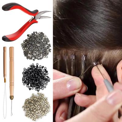 Hair Extension Tool Kit Hair Extension Remover Tool Hairstyling Supplies For Home Girls Ladies Dance Wedding Dating Party