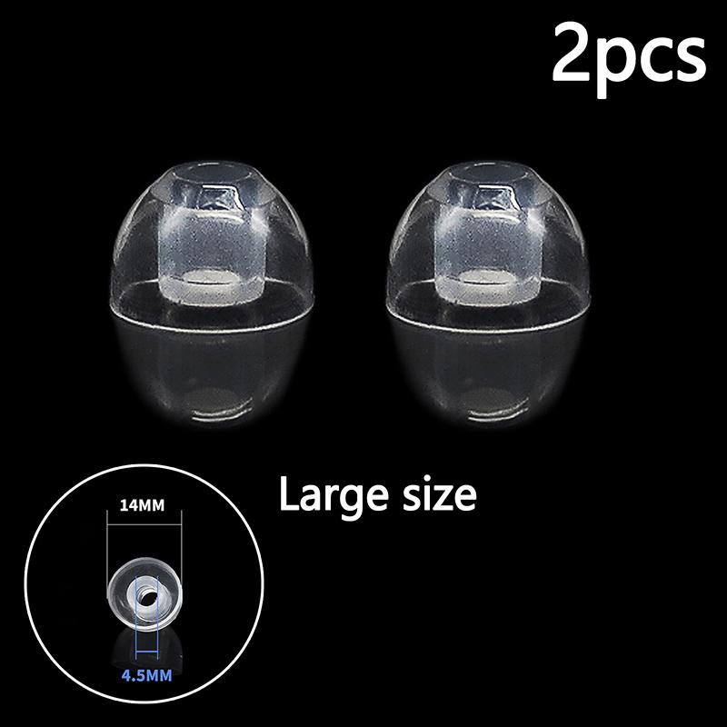1Pairs Crystal Clear Silicone Earphone Cover In Ear Style Silicone Soft Earplugs Suitable For Senhai Iron Triangle Earphones