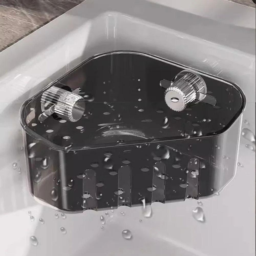 Suction Cup Kitchen Sink Drain Racks Multi Functional Sink Storage Basket Sponge Holder Bathroom