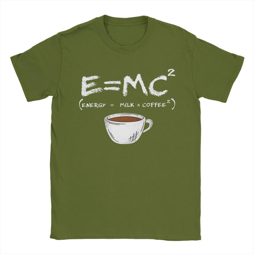Energymilkcoffee T Shirt Unisexs Cotton Vintage Tshirt Crewneck E Mc2 Tee Shirt Short Sleeve Clothes Party