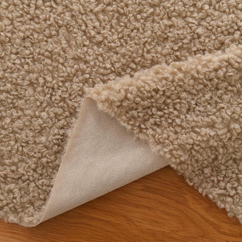 50x50cm Thicken Imitation Middle Sheep Roll Wool Plush Fabric for Cotton Doll Hair Cloth Plush Toy Handmade DIY Clothing Fabric