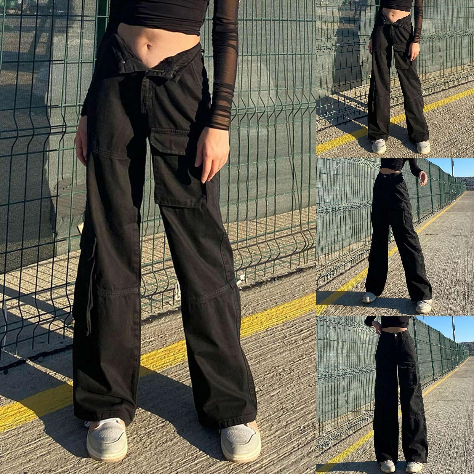 

Женская спецодежда, джинсы скинни с низкой талией и множеством карманов