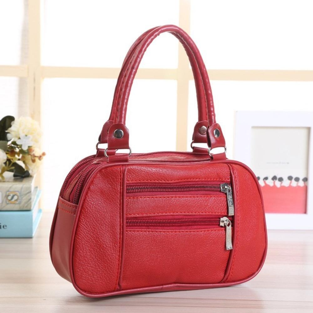 

Сумочка на блискавці PU Mom Bag Модний гаманець для монет кавовий