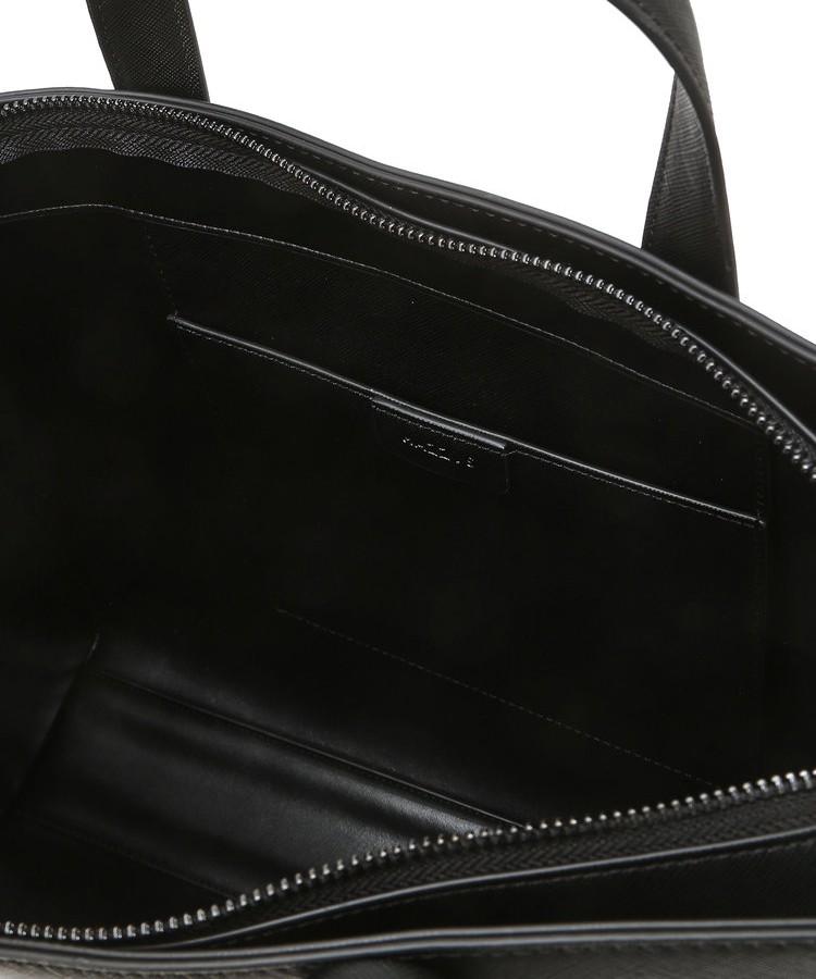 Hazzys Men Acc [Kevin] Black Charm-Decorated Briefcase Crossbody/Tote Bag Hjba6F850Bk