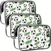 Football-themed PVC Toiletry Bag, Makeup Bag, Suitable for Men and Women, Transparent Travel Toiletries Storage Bag Makeup Bag