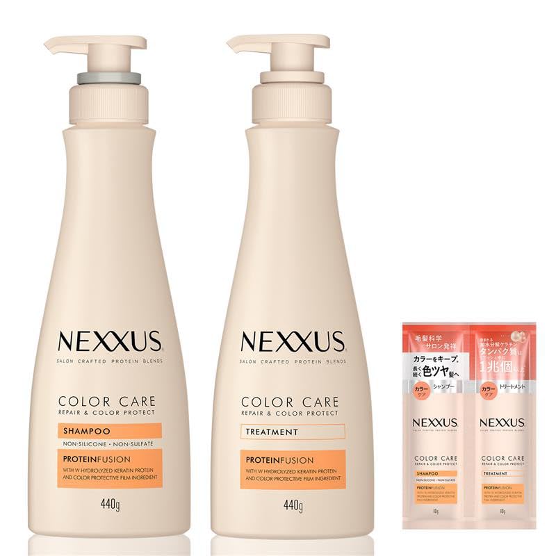 

Шампунь-кондиционер Nexxus Repair and Color Protect 440 г каждый с 1 бонусной порцией Сделано в Японии [Покупка набора] + (лечение)