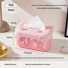 Portable Tissue Box Living Room Desktop Storage Paper Box Dopamine Creative Paper Towel Storage Box Household Daily Necessities