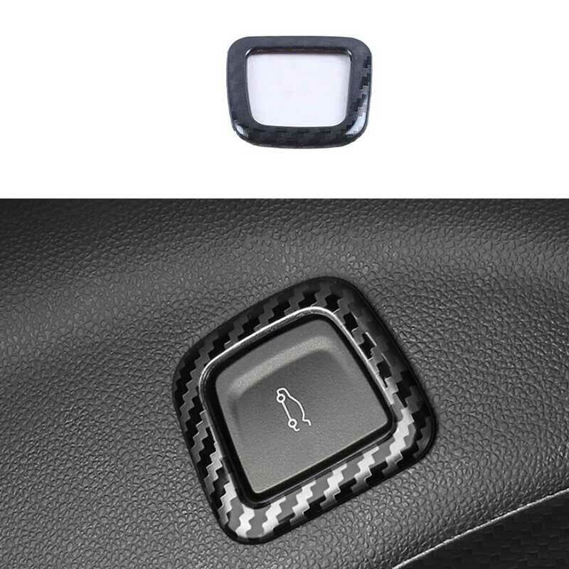 For Cadillac CT5 -22 Steel Carbon Fiber Tailgate Rear Door Switch Cover Trim