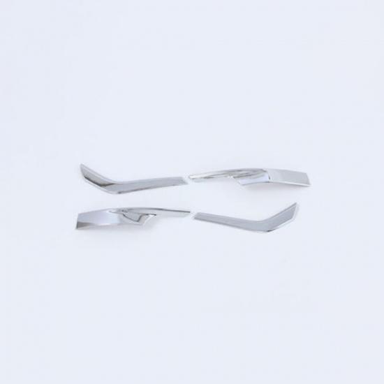 Chrome 4PCS Side Rearview Mirror Stripe Cover Trim For Volkswagen ID.4 2021 2022