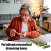 Mini Weekly Pill Organizer Box Reusable Daily Pill Box Jewelry Storage Box  Vitamins & Supplements