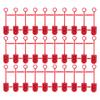 30Pcs Drone Lithium Battery Terminal Covers Waterproof Dustproof Lithium Battery Plug Protective Case for XT60 Plug Red
