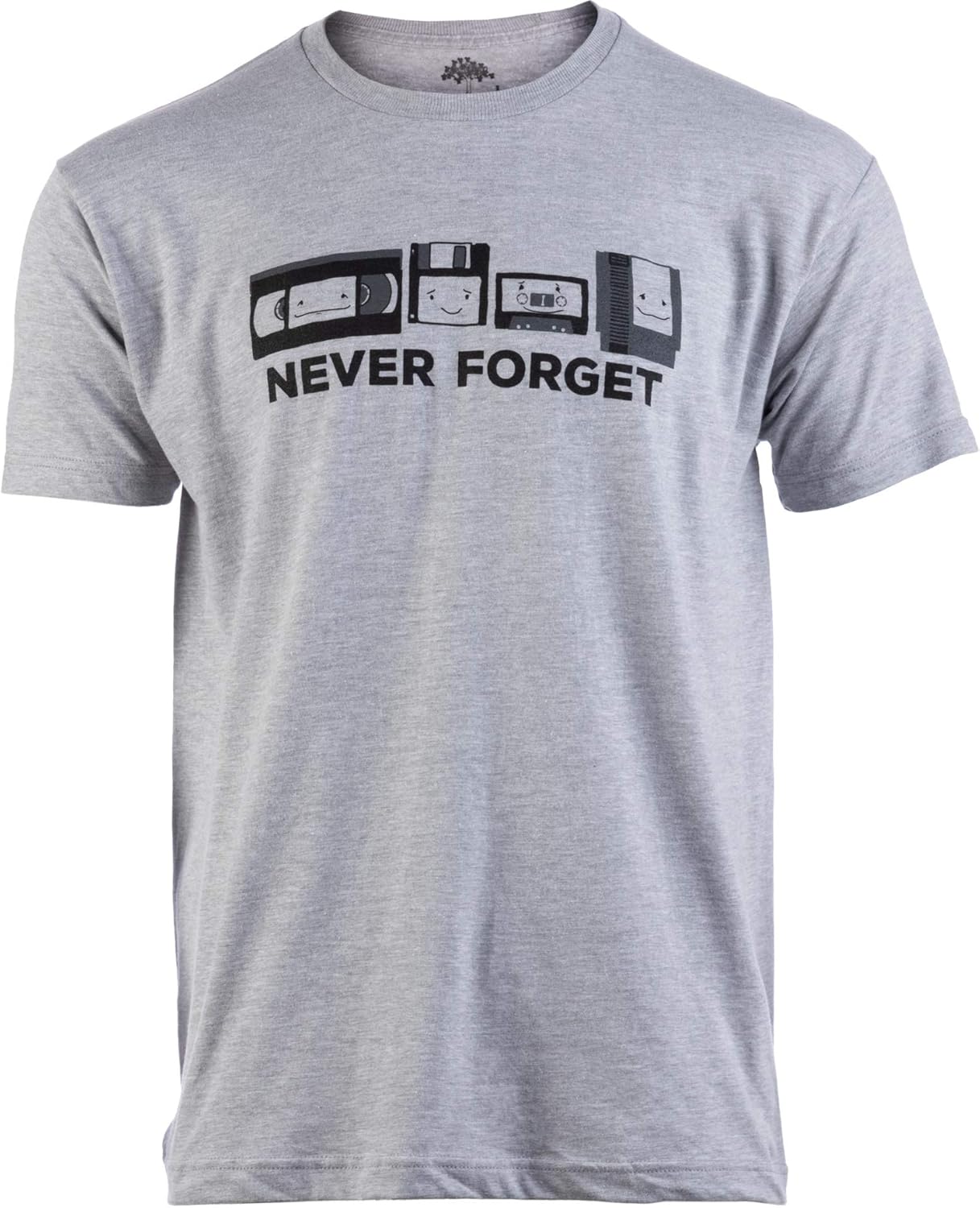 Never Forget | Funny Nerd Humor Nostalgia Old 1990s 90s 1980s 80s Joke Fun T-Shirt S разноцветный