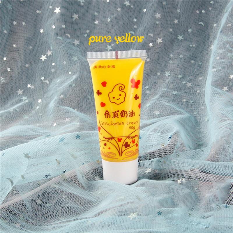 1Pcs (50Ml) Resin Diy Fake Whipped Cream Clay Simulation Cream Gel Antifreeze Mobile Shell Beauty Diy Craft Soft Clay Decoration