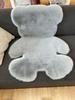 Cartoon Bear Plush Rug for Kids' Bedroom or Cloakroom