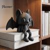 Spooky Atmosphere Decor 3D Printed Articulated Bat Figurine, Flexible Cartoon Ornament with Halloween Desk Decoration Movable Joints, Desktop