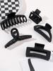 5 Pcs Mixed Colors And Shapes Big Hair Claw Clips for Women Girls Thin Thick Curly Hair, Strong Hold Jaw Clips.