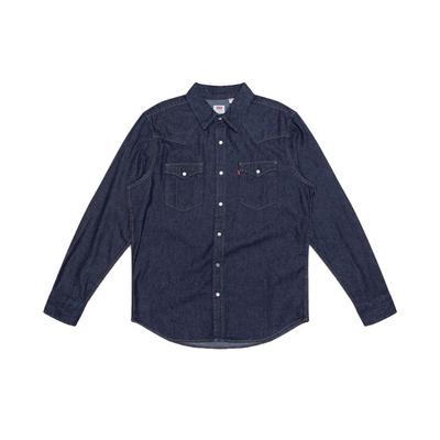 Levis Casual Pure Cotton Denim Long Sleeve Shirt Men Shirts Blue 85745-0002