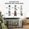 Steel Dog Whelping Box with Washable Whelping Pad, Wind-Resistant Cloth, for Small, Medium Dogs, 122 x 122 x 60cm