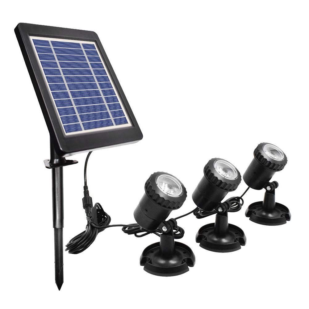 Solar Energy Underwater Lamp Equipment with Light Heads Energy Saving IP65 Waterproof