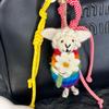 Handmade Nepal Wool Felt Bag Charm: Cute Pendant Jewelry Accessory