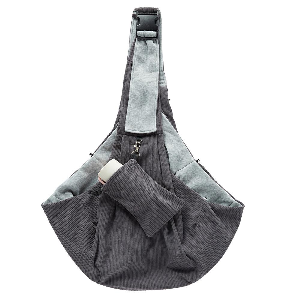 Large Capacity Pet Sling Bag Soft Breathable Portable Crossbody Shoulder Carrier Hand‑free Travel Bag for Small Cat Dog Outdoor Walking Trip Supplies