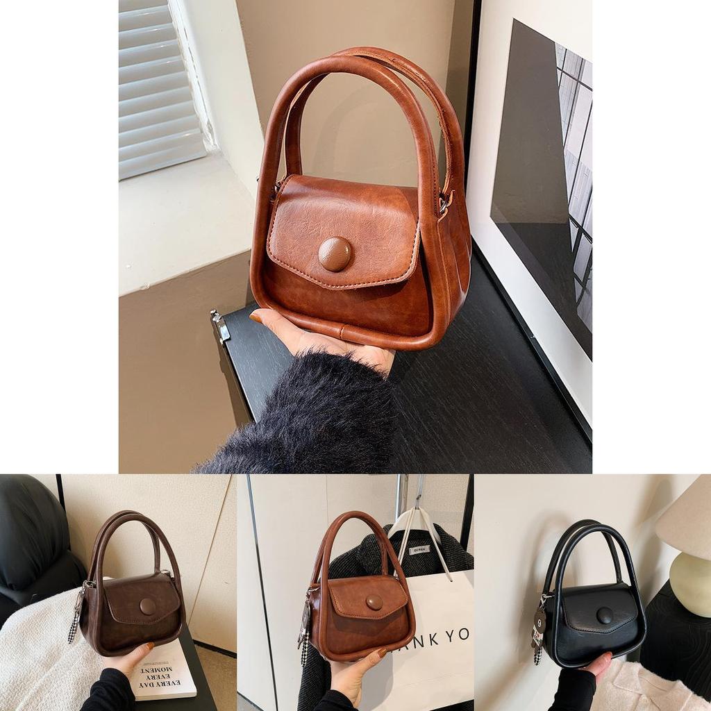Vintage Style Tote Bag Female 2023 New Seasonal Small Shoulder Bag For Commuting