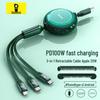 Baseus 3-in-1 Retractable Universal Charging Cable
