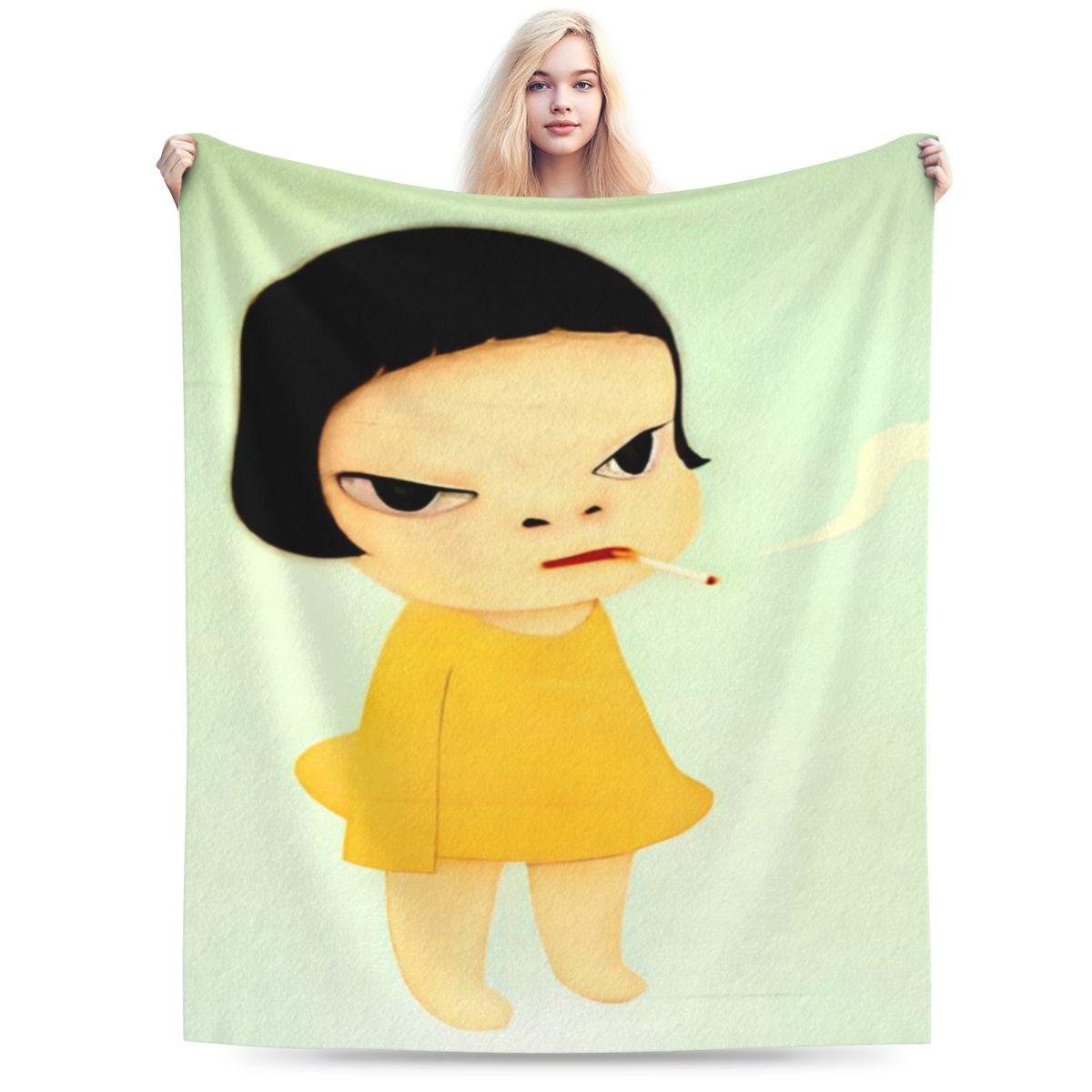 Yoshitomo Nara Art Custom Soft Party An UltraSoft Micro Fleece Blanket 75x100cm (30x40inch)