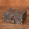 Box Jewelry Wooden With Lock Vintage Desktop Organizer For Home Decor Office