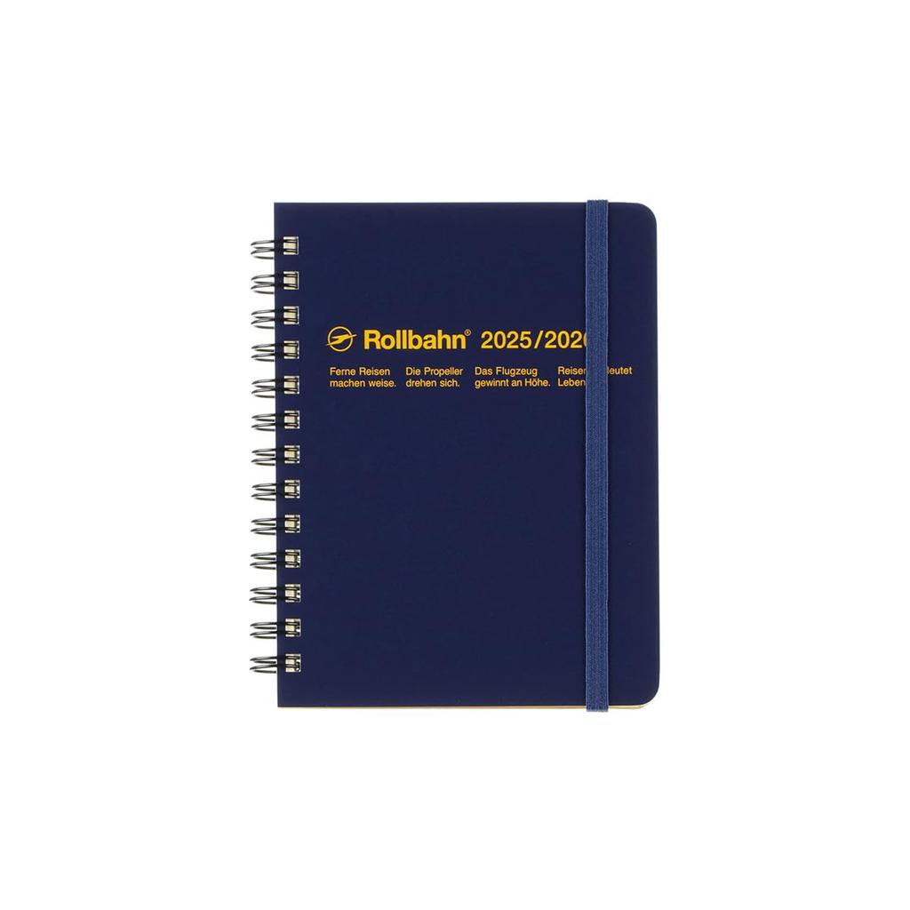 Delfonics Planner 2025-2026 Edition (Starting March 2025) Rollbahn Diary M Monthly Planner (Dark Blue)
