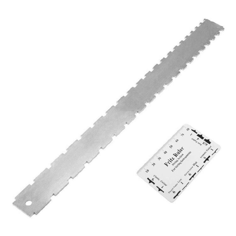 

Metal String Action Ruler Guitar Setup Ruler Guitar Measurement Tool Metal Texture for Guitar and 6 String Basses