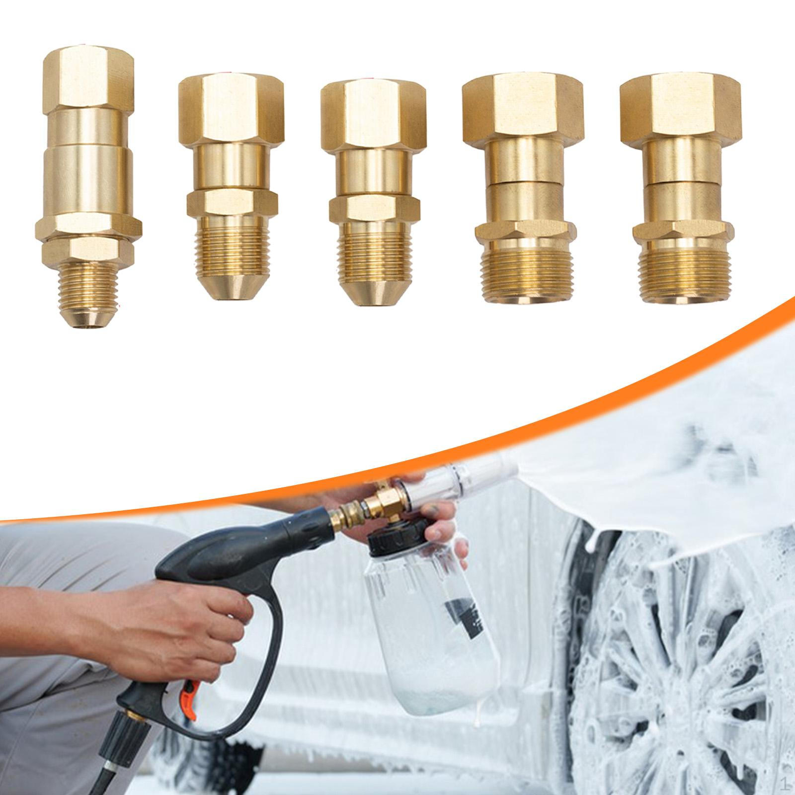 Поворотное соединение для мойки высокого давления, Быстроразъемное соединение, Нержавеющая сталь, Латунное соединение для шланга