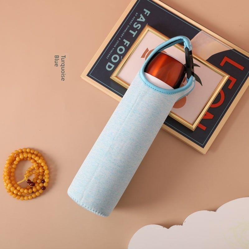 Baihui 500ml Large-Capacity Thermos Cup Cover for Adults, Portable Hand-Held Cross-Body Protective Cover, Anti-Fall