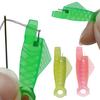 20 Pcs Fish Mouth Needle Threader Sewing Machine Needle Threader Loop Needle Threading Tool for Hand Sewing Machine Sewing