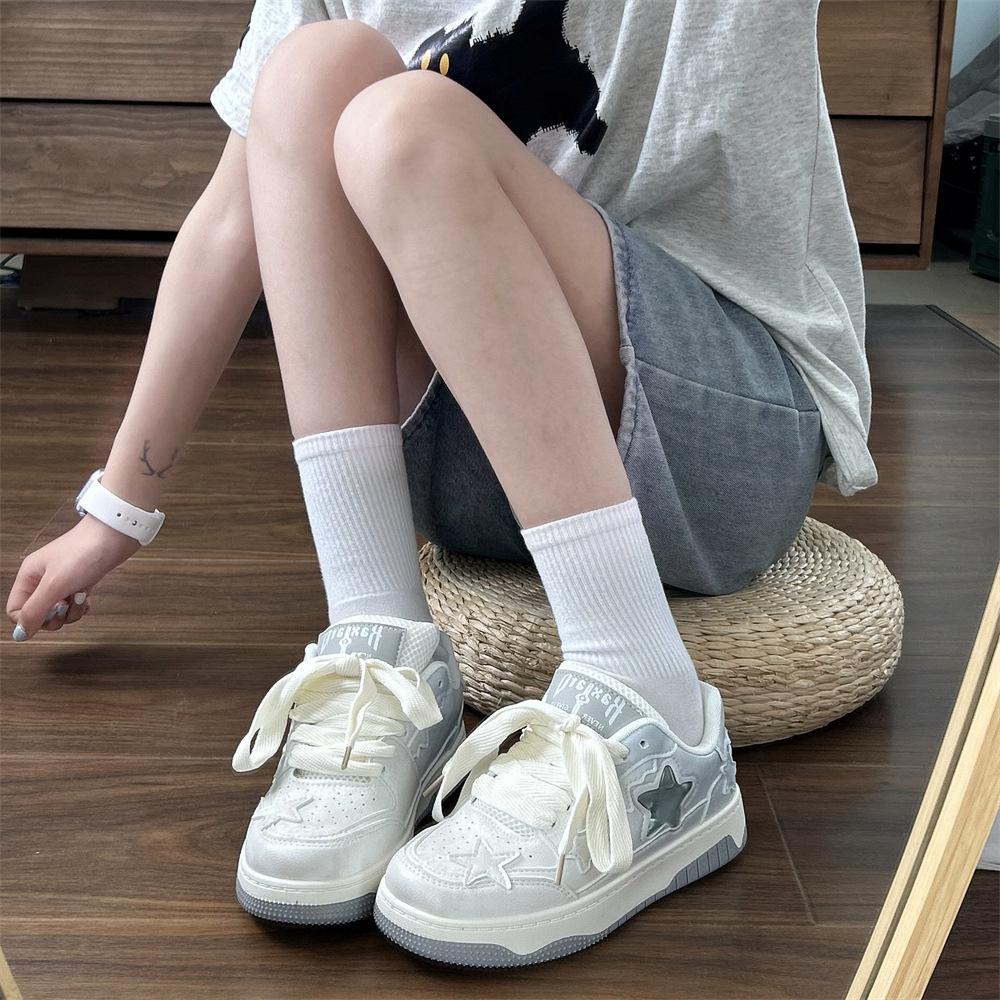 Podzimní a zimní nová exploze nika všestranné hvězdy 2024 sportovní a volnočasová obuv bílá obuv ležérní dopamin dámská obuv plátěná obuv