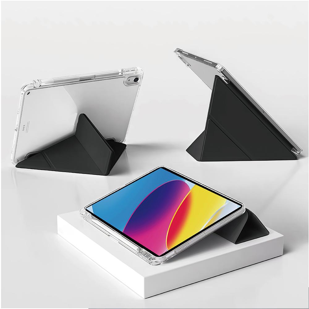 case For iPad 5 6 7 8 9 10 11 Air 11 13 inch /Mini 6th 7th gen /Pro 11 12.9 (3rd/4th/5th/6th gen), 3+Y Fold Crystal Clear Case