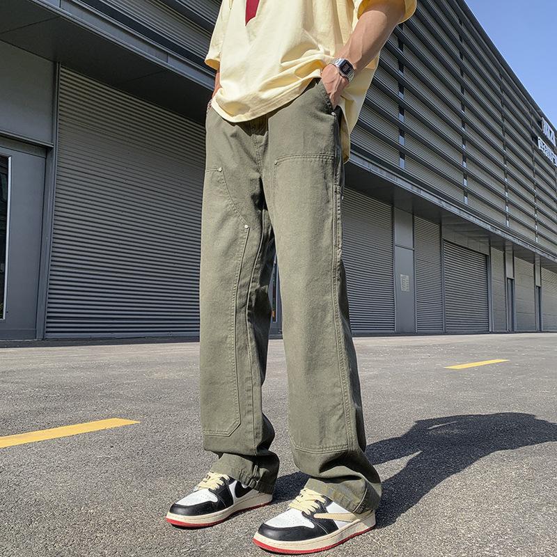 

LKTM Мужские повседневные брюки свободного покроя в стиле ретро Lumberjack High Street XL for 135-150 kg армия зеленый