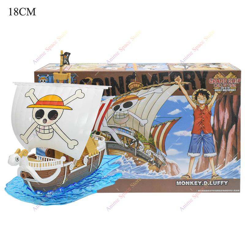 Anime One Piece Figure Luffy Thousand Sunny Going Merry Boat Pirate Ship Figurine Toys Action Figures Shanks Diy Assembly Model